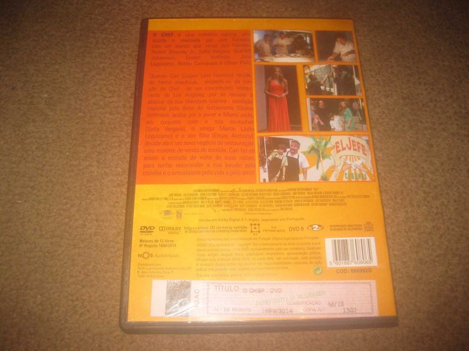 DVD "O Chef" com Dustin Hoffman/Raro!