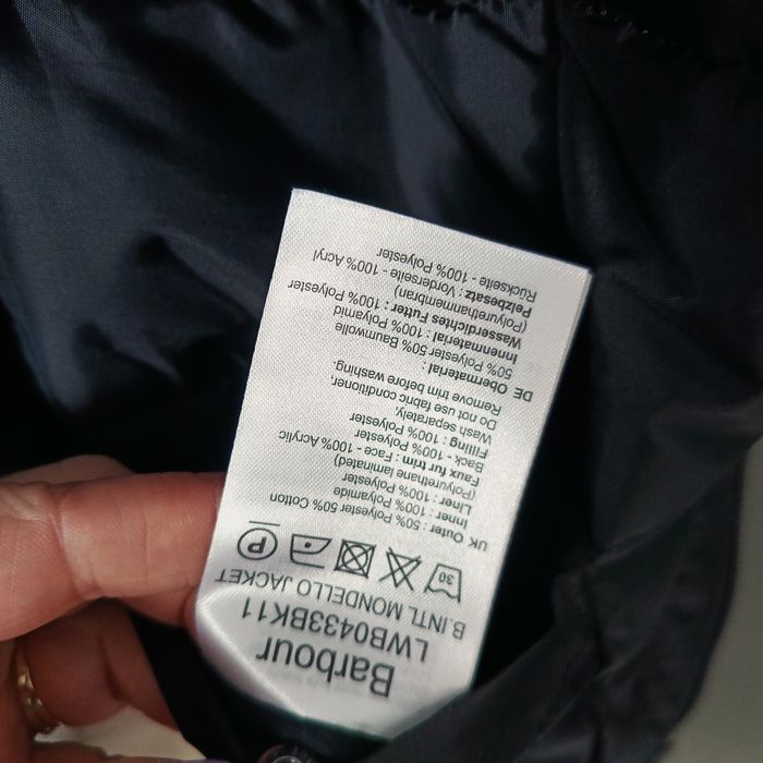 Kurtka barbour international 42 czarna parka
