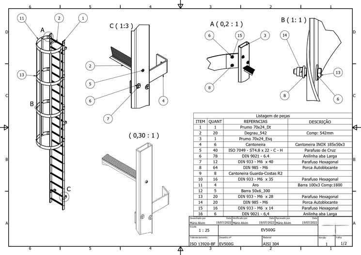 Modelação 3D e Desenho 2D | SolidWorks • Projetos • Impressão 3D