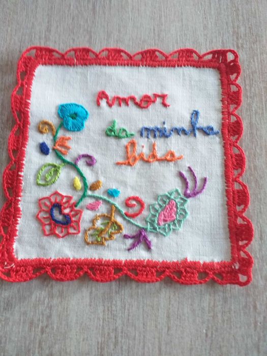 lenço namorados 13cmX13cm
