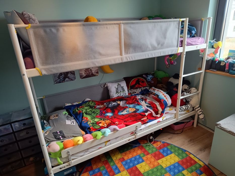 Łóżko piętrowe ikea vitval 90x200