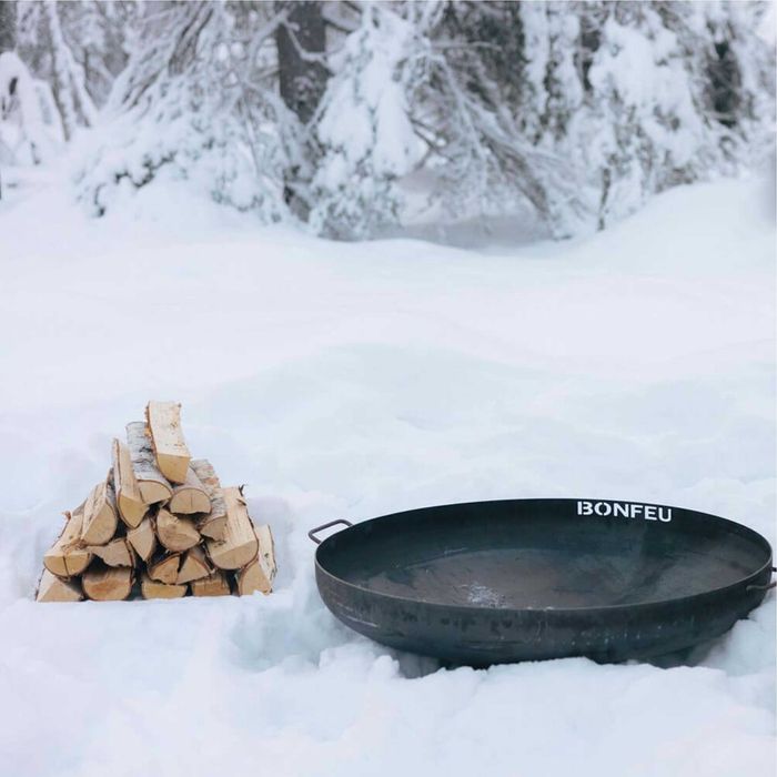 Lareira/Braseiro exterior BonBowl em Corten Preto