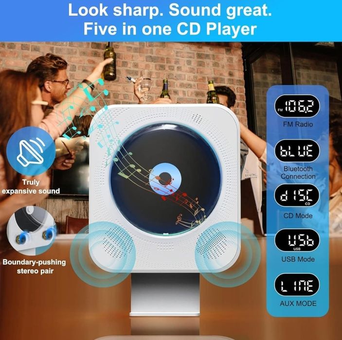 Maite Odtwarzacz CD Bluetooth