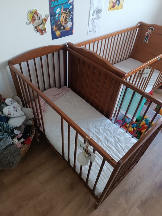 Łóżeczko dziecięce 125/65 cm z materacem