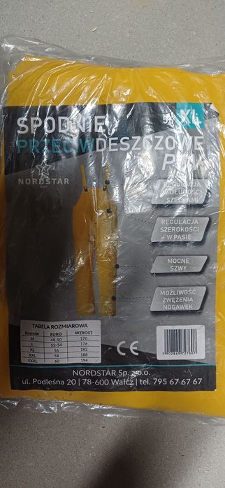 Spodnie przeciwdeszczowe  xl