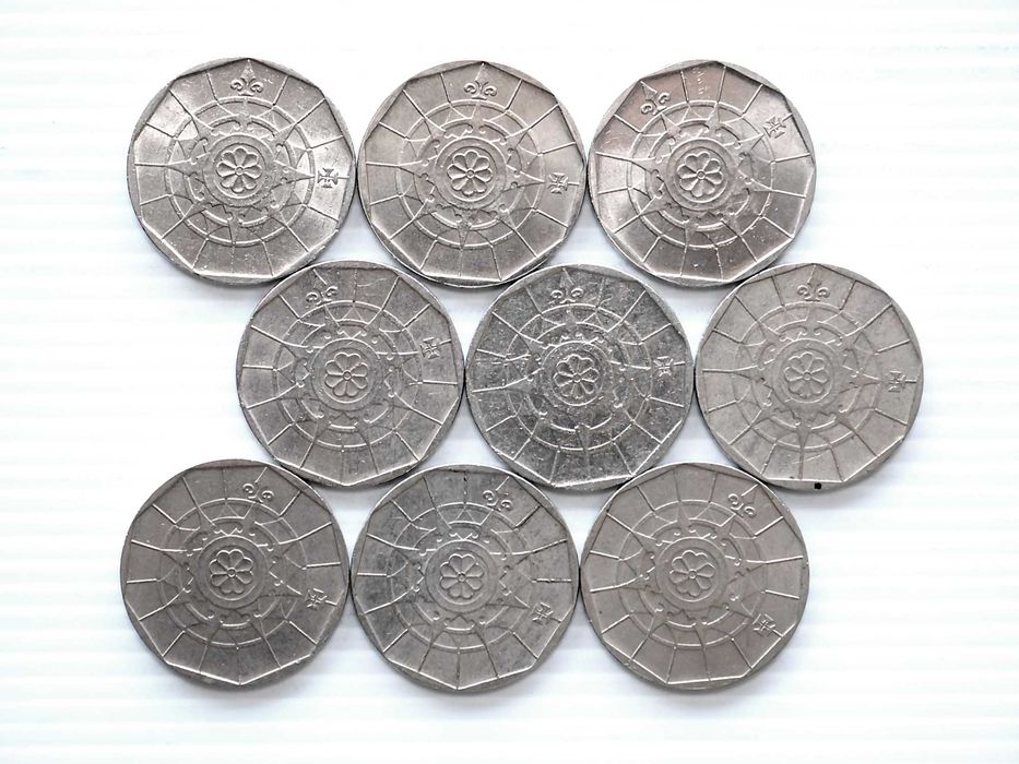 Lote de 9 Moedas 20 Escudos 1989