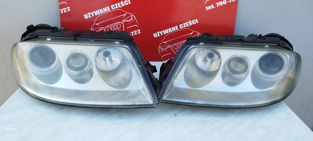 Lampa Lampy Przód Hella XENON VW Passat B5 FL Części Blask Gołdap