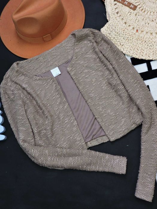 Vero Moda beżowe bolerko 40