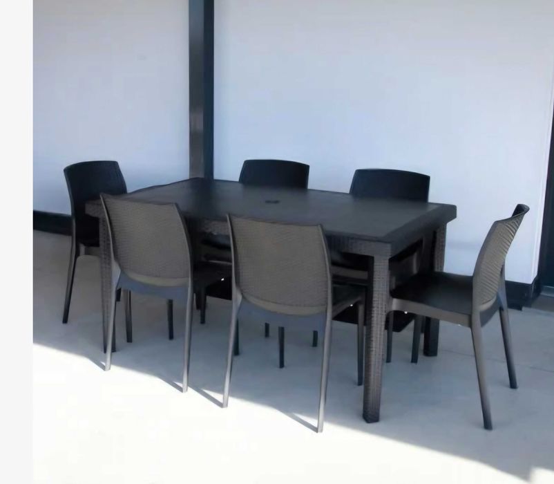 Conjunto mesa jardim exterior