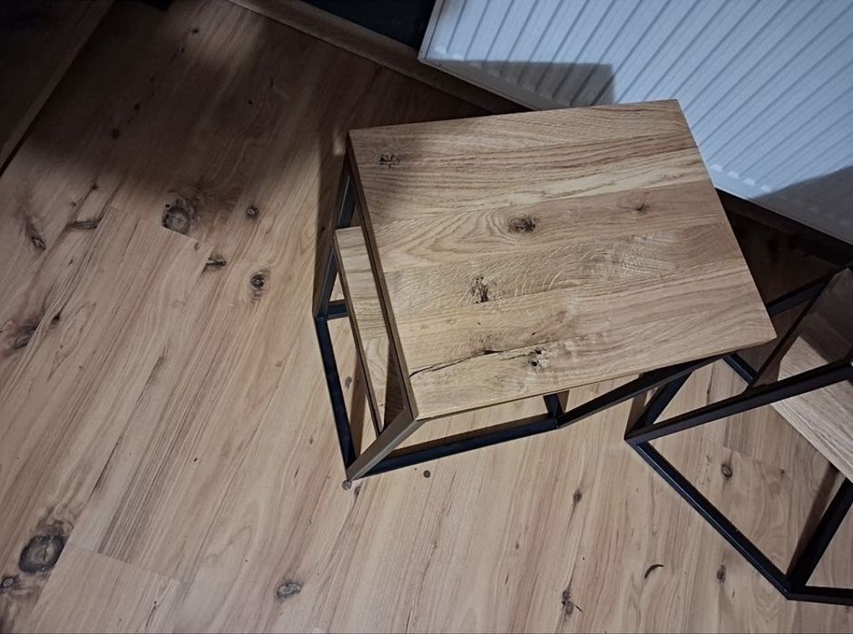 Stoliki szafki nocne lity dąb loft