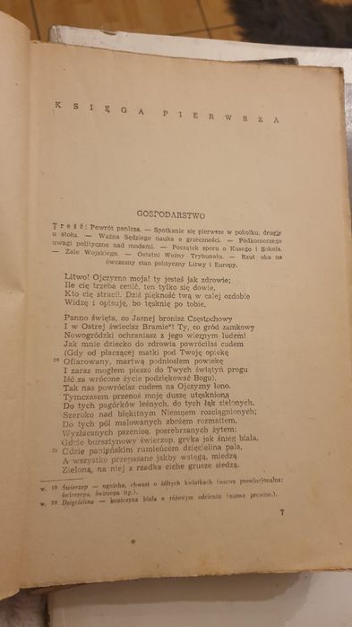 ,, Pan Tadeusz,, rok 1949