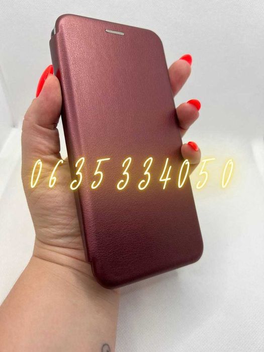 Чехол книжка Xiaomi Poco M7 Pro с отделом для карт Поко М7 Про