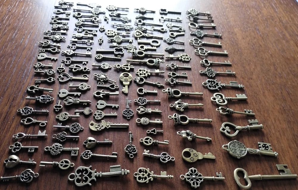 Conjunto de 125 Chaves Metal Novo