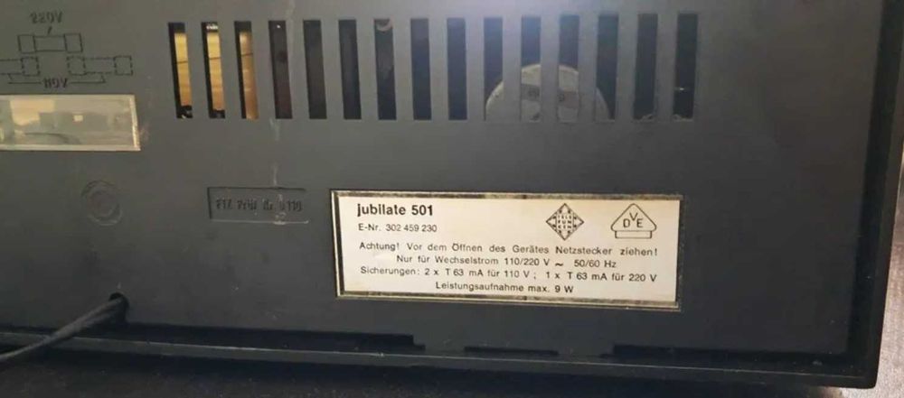 Rádio Telefunken JUBILATE 501 (rádio antigo de 1973)
