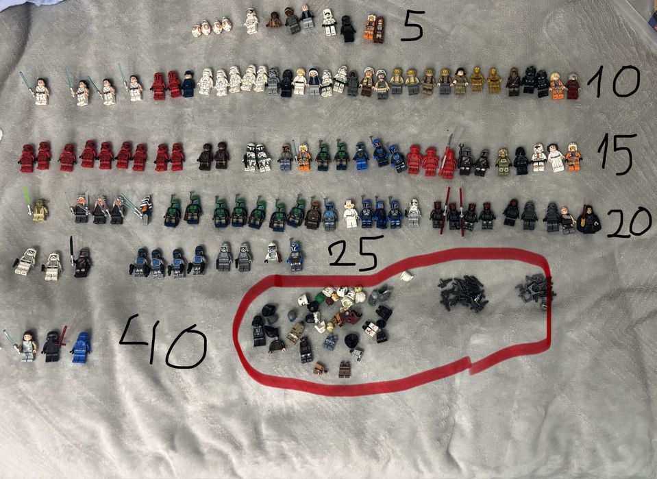 Lego star wars minifigurki