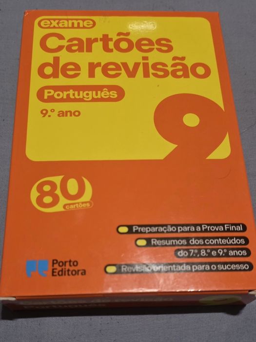 Cartões de Revisão Português 9⁰Ano
