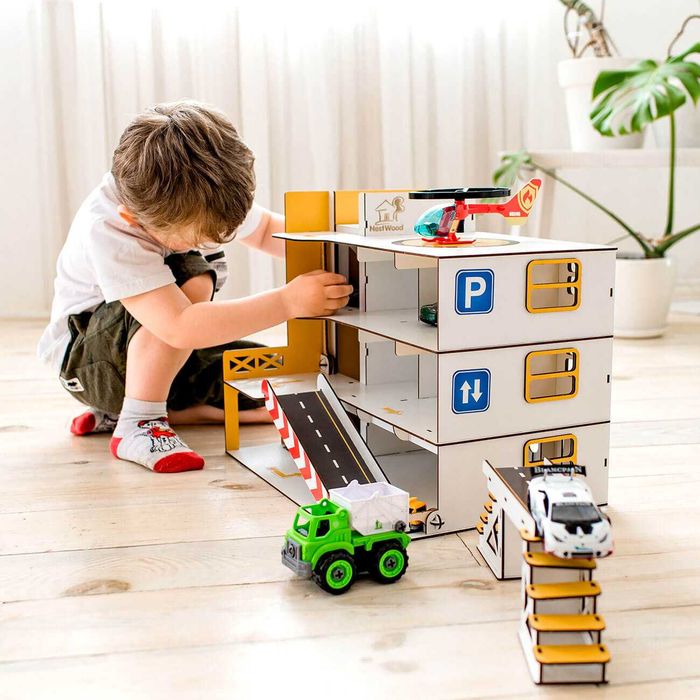 Дитячий гараж для машинок паркінг парковка конструктор hot wheels