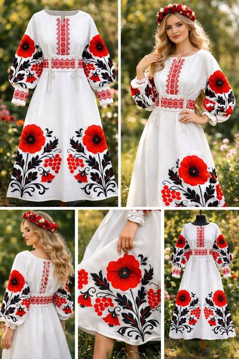 Сукню вишиванка.