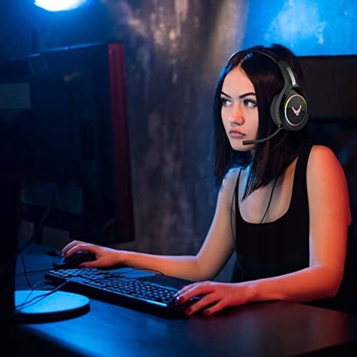 Słuchawki Gracza Gamingowe Z Mikrofonem Do Komputera Konsoli Xbox Ps4