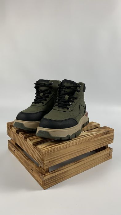 Зимові черевики Parliament,хлопчика,дівчинка,хакі,чорні,на хутрі,32-37