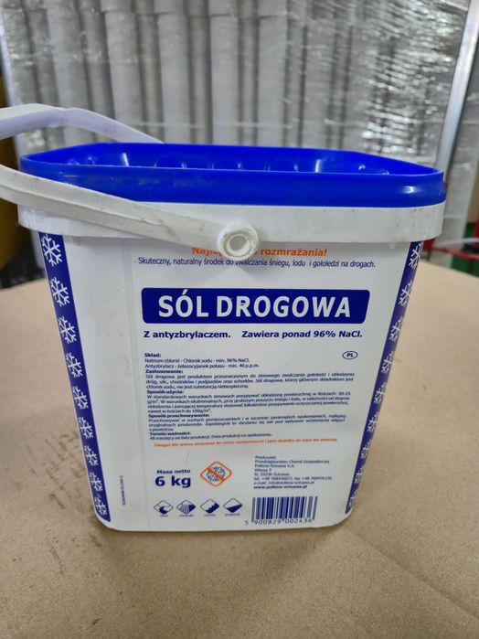 Sól drogowa wiadro 6kg