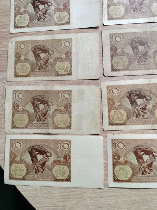 Banknoty Generalnej Guberni 10zł-12szt
