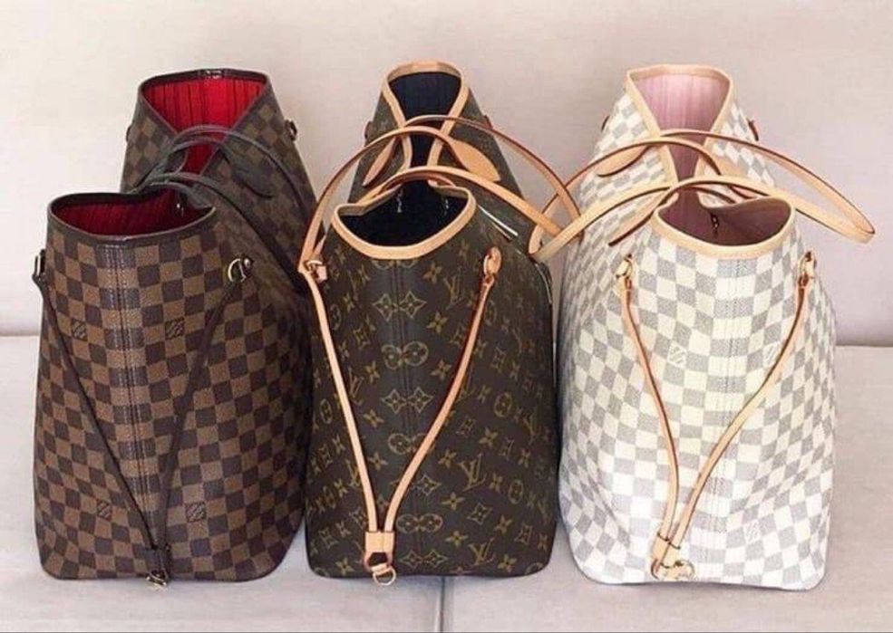 Сумка жіноча Луі Вітон Neverfull шкіряна