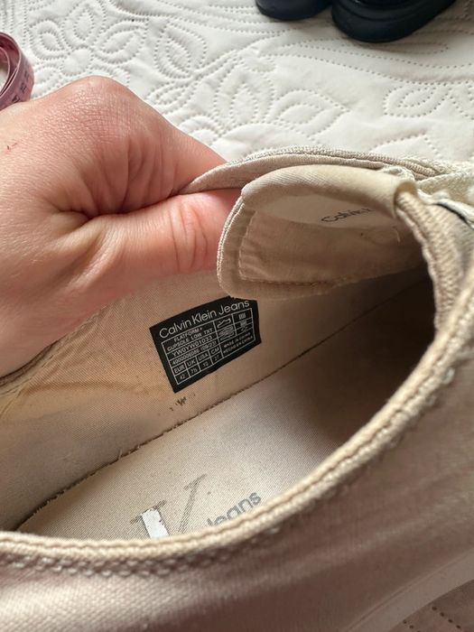 Płócienne trampki na platformie 41/42