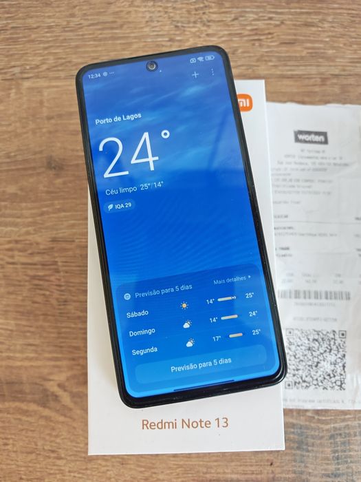 Xiaomi Redmi Note 13 6.67" 8GB/256GB Dual Sim Preto C/Garantia Aceito Retomas