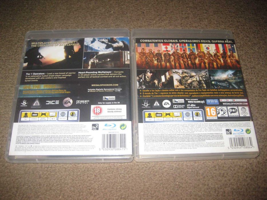 2 Jogos da Saga "Medal Of Honor" para PS3/Completos!