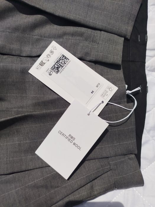 Spodnie wełniane Stella McCartney XS S H&M barrel hmnowe wełna