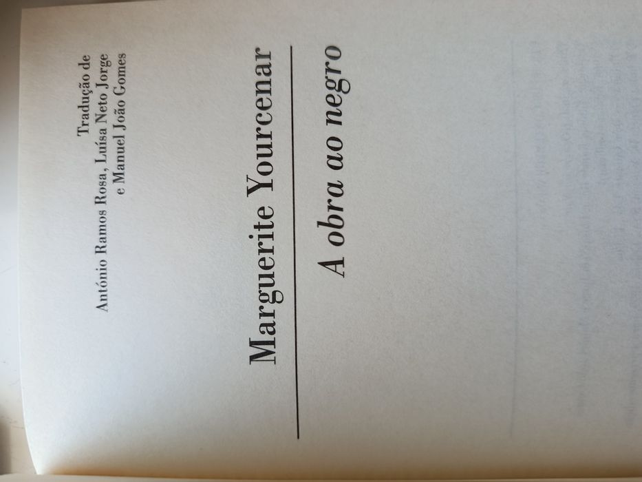 A Obra ao negro, de Margueritte Yourcenar