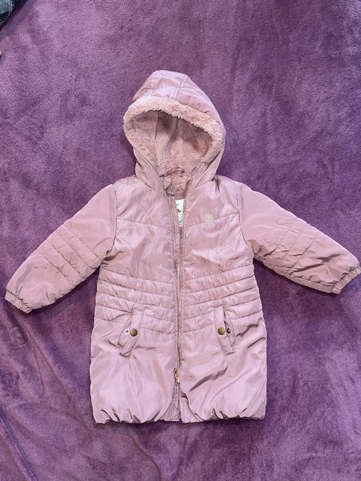Дитяча зимова куртка для дівчинки LC Waikiki, рожева, на зріст 104 см