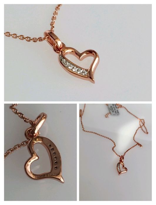 Знижка! Xenox срібна  цепочка,  цирконій, позолота, Австрія