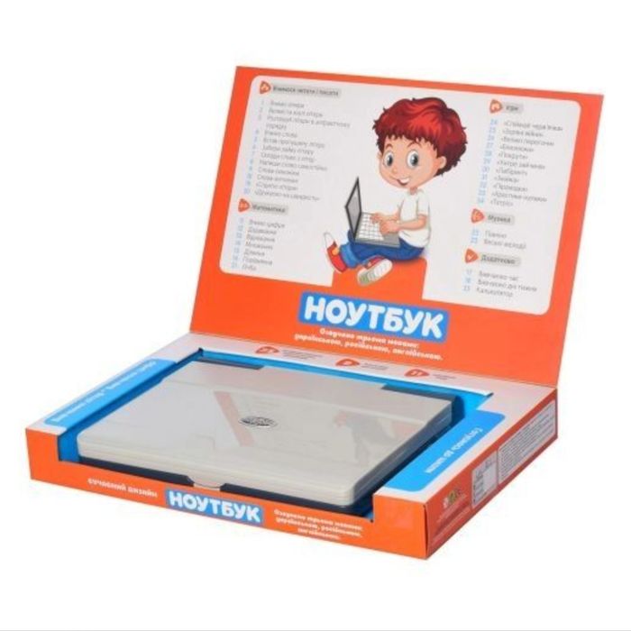 Дитячий інтерактивний ноутбук з мишкою на  трьох мовах Limo Toy