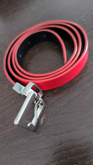 Dwustronny pasek skórzany Simple, r. 85-95