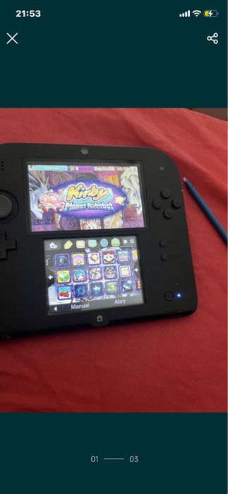 Nitendo 2 ds desbloqueada com 32 gb de cartao de memoria