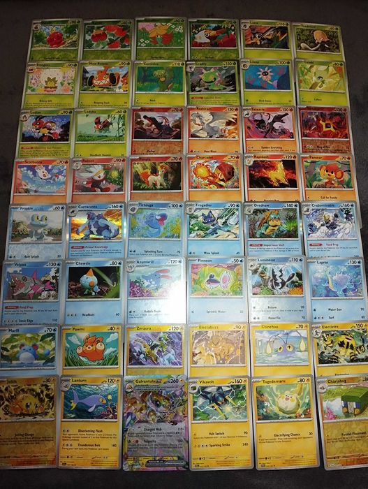 Karty Pokemon TCG duży zestaw.