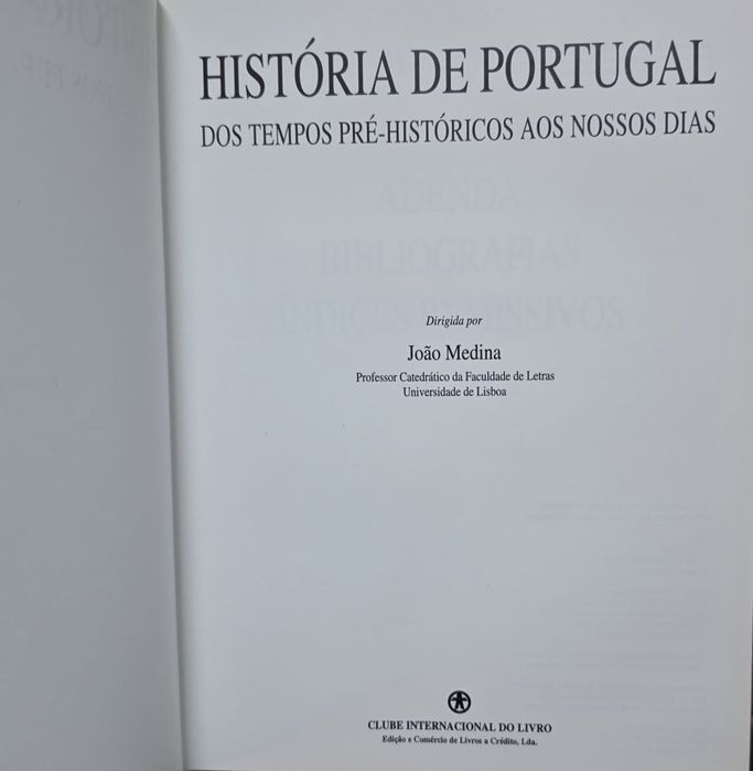 Coleção História de Portugal.  João Medina  Obra Completa