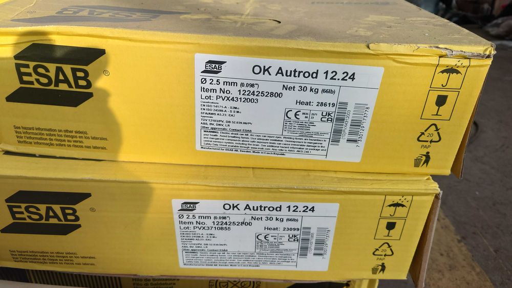 Drut spawalniczy ESAB 12.20, 12.24, 308L