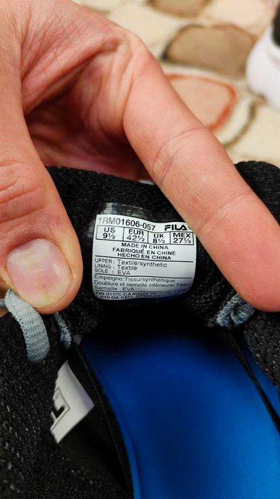 Кроссовки Fila Memory Panorama 9 US9.5 для бега