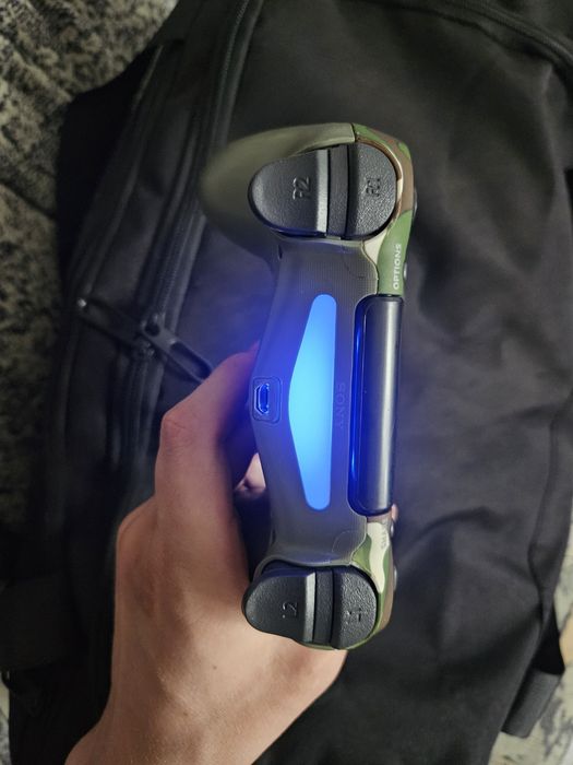 Геймпад DualShock 4 V2 / Зелений камуфляж / Новий Джойстик PS4