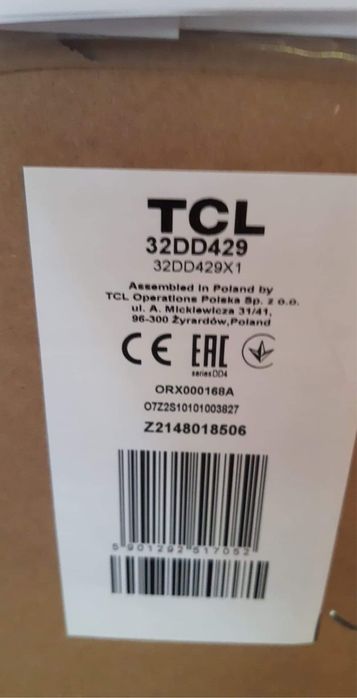 Telewizor TCL 32dd429 NOWY