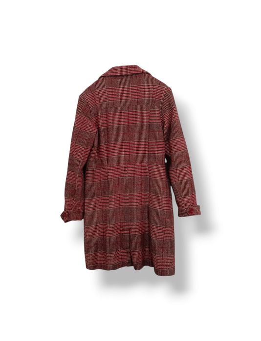 Wełniany płaszcz w pepitkę ONLY r.Xl