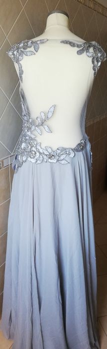 Vestido cerimónia cinza ou burdeos X&M Collection - NOVO