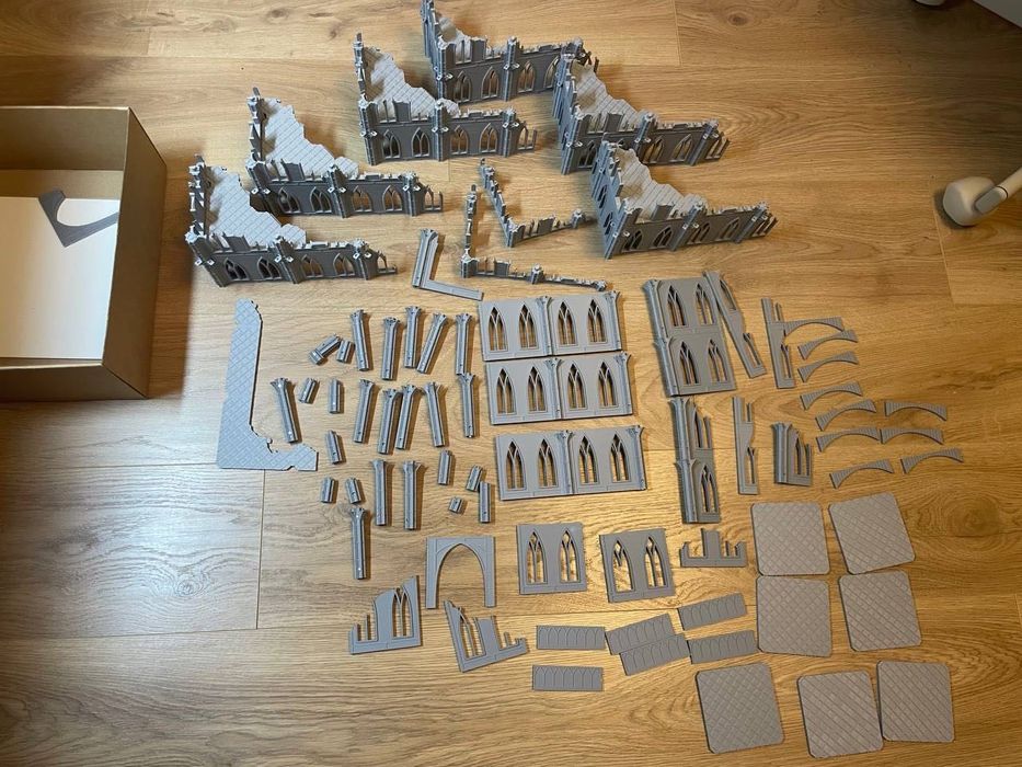 Duży zestaw terenu do Warhammera (druk 3D)