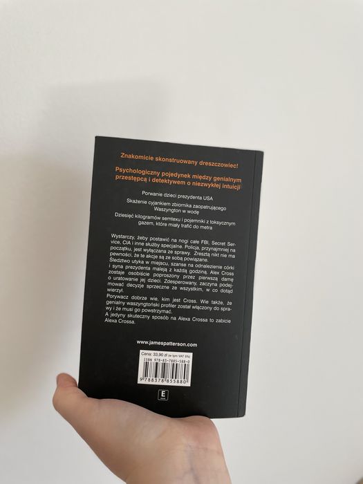 książka „Zabić Alexa Crossa” James Patterson