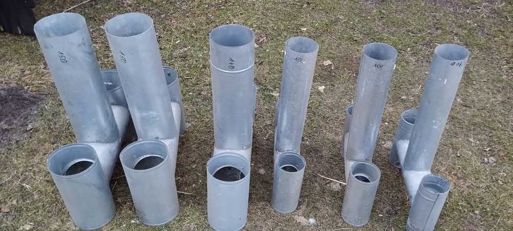 Wywiewki ,rury kominowe ocynkowane H