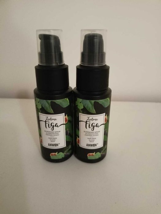 Zestaw 2x NOWE Anwen Zielona Figa Silikonowe Serum Do Końcówek Włosów