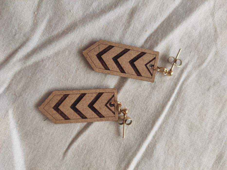 Brincos de madeira (hand made)